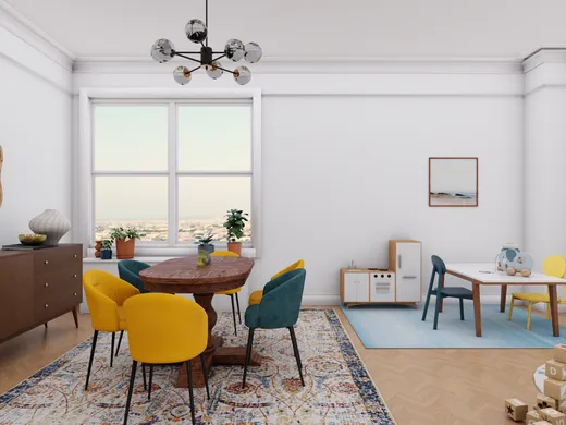 Dining Room · Eclectic designed by Priscila