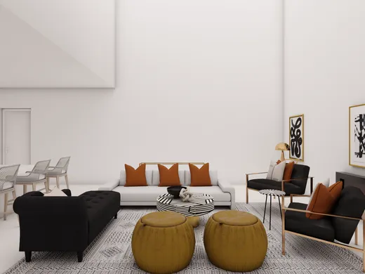 Dining Room · Midcentury Modern designed by Maria