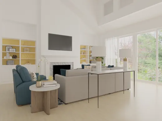 Living Room · Contemporary designed by Danielle