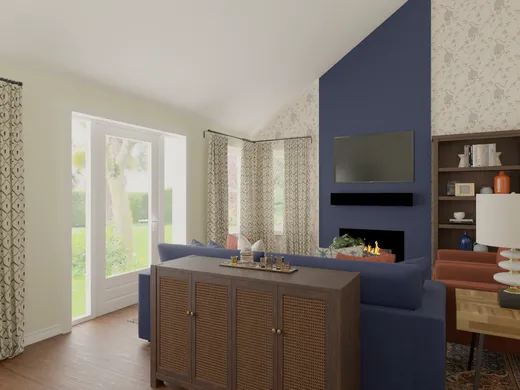 Living Room · Contemporary designed by Danielle