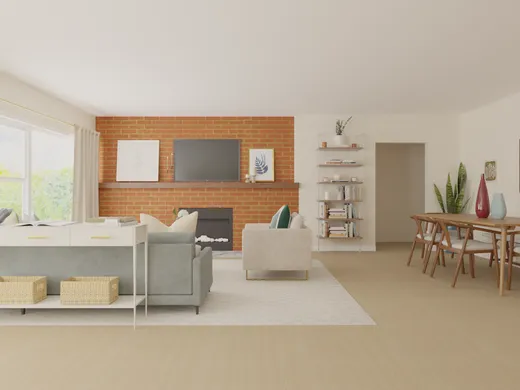 Living Room · Transitional designed by Maura