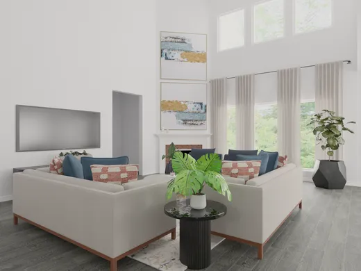 Living Room · Contemporary designed by Danielle