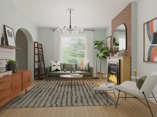 Reading Room · Midcentury Modern designed by Amy