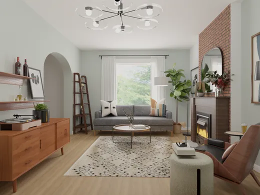 Reading Room · Midcentury Modern designed by Amy