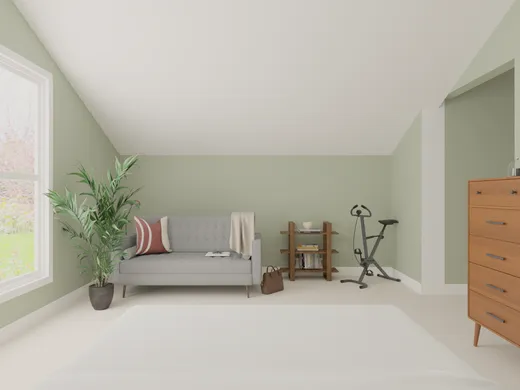 Bedroom · Midcentury Modern designed by Amy