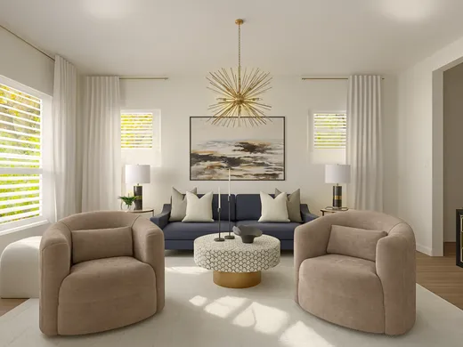 Living Room · Contemporary Luxe designed by Tracy