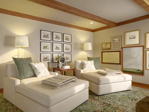 Living Room · Warm Transitional designed by Tracy