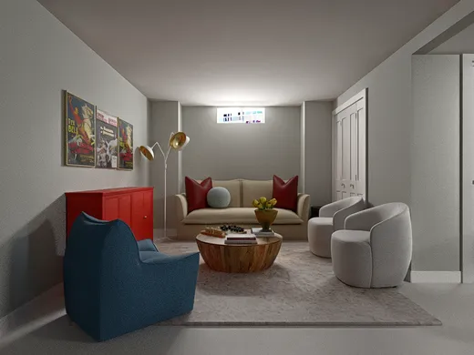 Living Room · Transitional designed by Sam