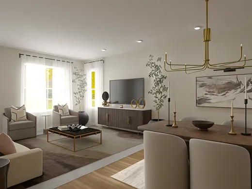 Living Room · Contemporary designed by Maura