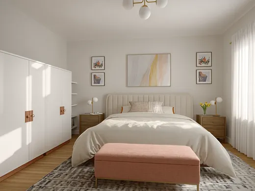 Bedroom · Transitional designed by Florencia