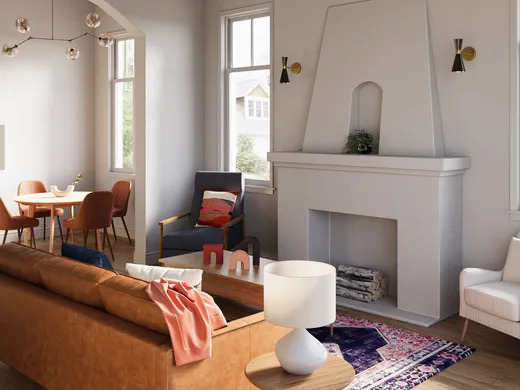 Living Room · Eclectic designed by Candela