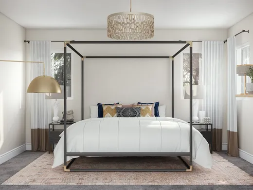 Bedroom · Midcentury Modern designed by Ariadna