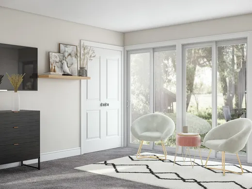 Bedroom · Midcentury Modern designed by Ariadna