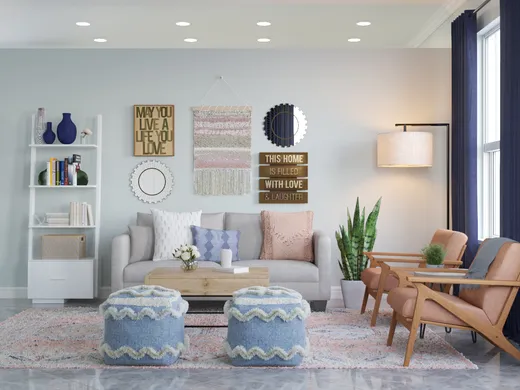 Living Room · Bohemian designed by Christine