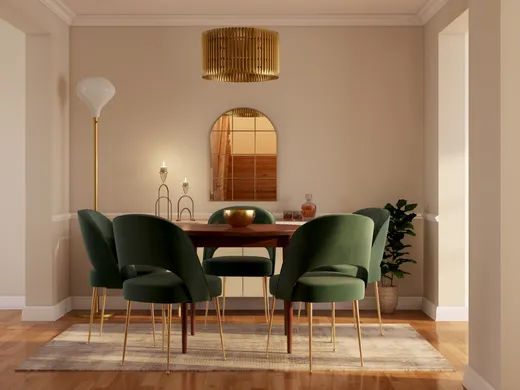 Dining Room · Glam designed by Marisol