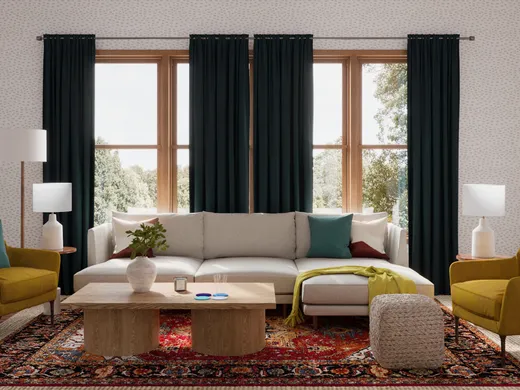 Living Room · Eclectic designed by Kayti