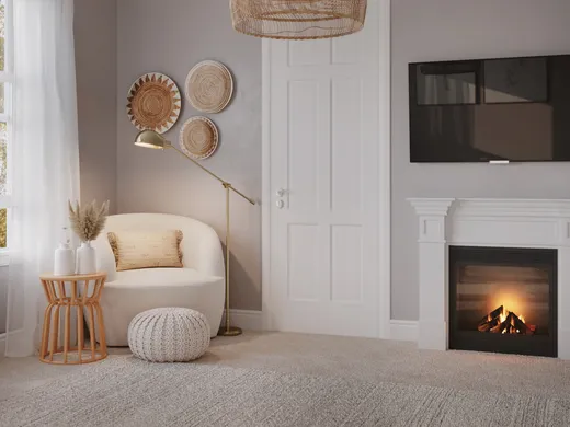Bedroom · Eclectic designed by Juliana