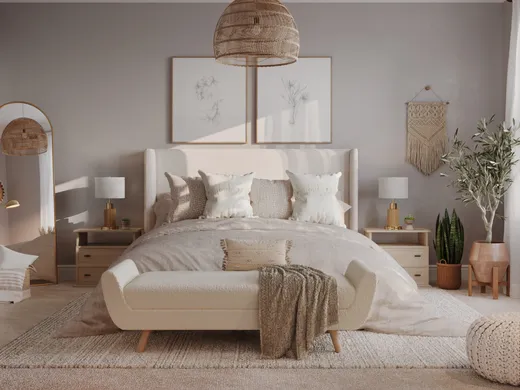 Bedroom · Eclectic designed by Juliana