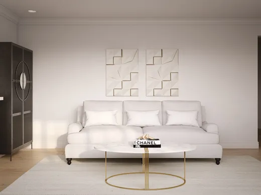 Living Room · Contemporary designed by Courtney