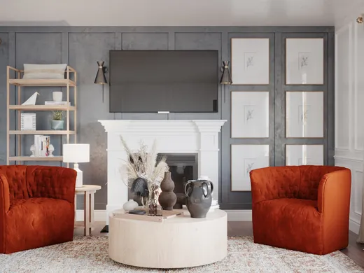 Living Room · Contemporary designed by Ghianella
