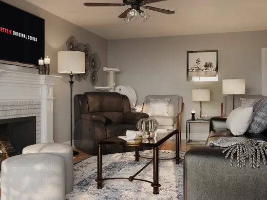 Living Room · Contemporary designed by Emily
