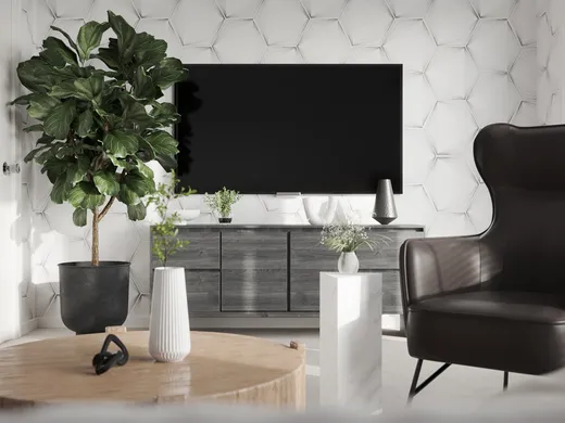 Living Room · Contemporary designed by Shereen