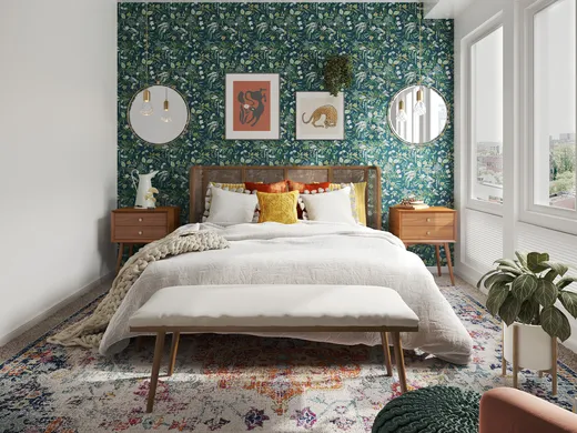 Bedroom · Eclectic designed by Kristin