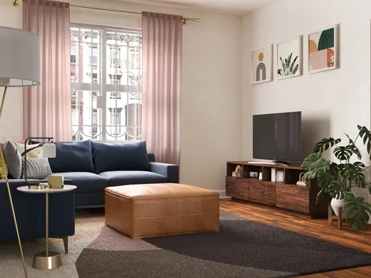 Living Room · Glam designed by Claire