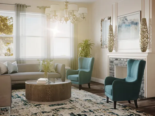 Living Room · Contemporary designed by Mariya