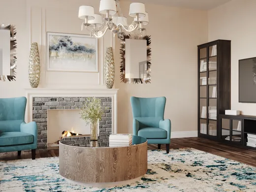 Living Room · Contemporary designed by Mariya