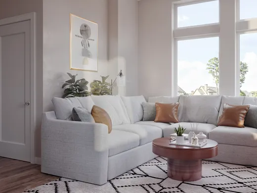 Living Room · Midcentury Modern designed by Carla