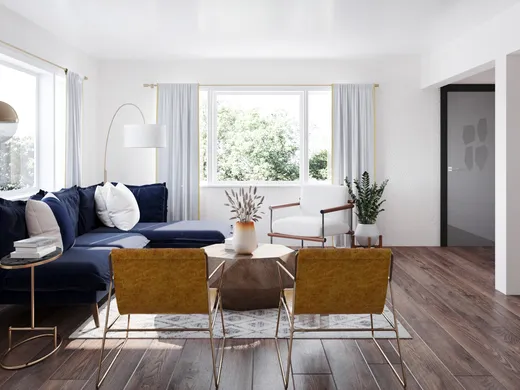 Living Room · Glam designed by Carolyn