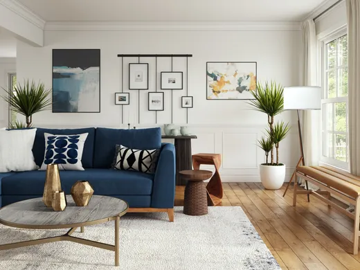 Living Room · Midcentury Modern designed by Hadasa