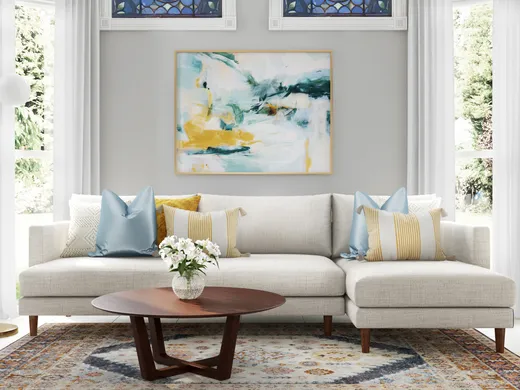Living Room · Midcentury Modern designed by Ariadna
