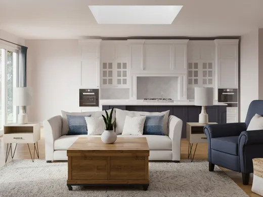 Living Room · Midcentury Modern designed by Caitlin