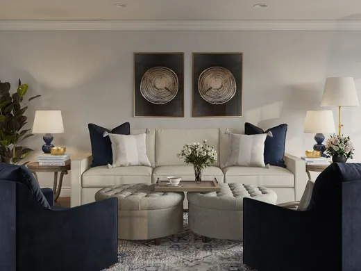 Living Room · Coastal designed by Ingrid