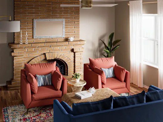 Living Room · Coastal designed by Carly