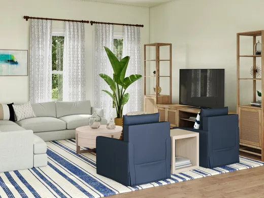 Living Room · Eclectic designed by Karen