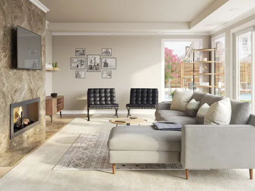 Living Room · Contemporary designed by Kaylee