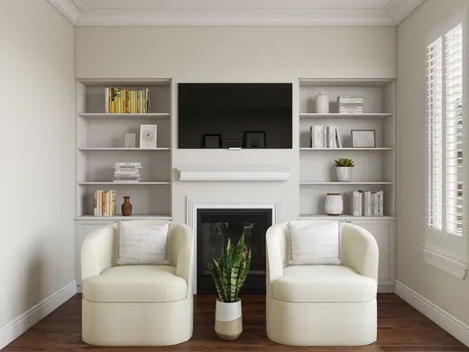 Living Room · Rustic designed by Ellis
