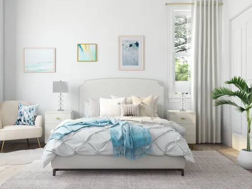 Bedroom · Glam designed by Samantha