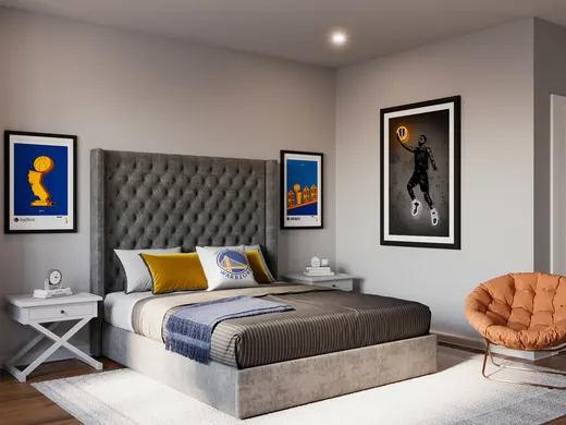 Bedroom · Midcentury Modern designed by Freddi