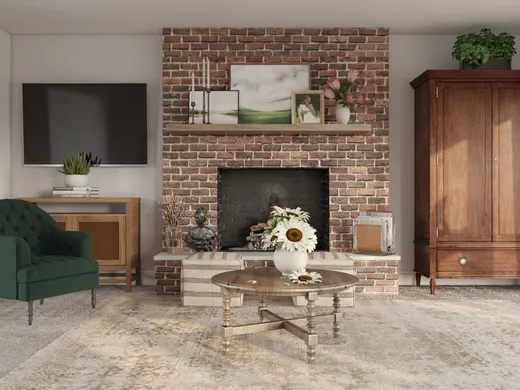 Living Room · Traditional designed by Sable