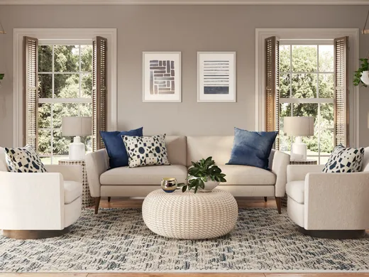 Living Room · Coastal designed by Laurie