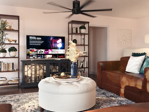 Living Room · Farmhouse designed by Lauren