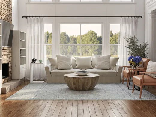 Living Room · Contemporary designed by Rameen