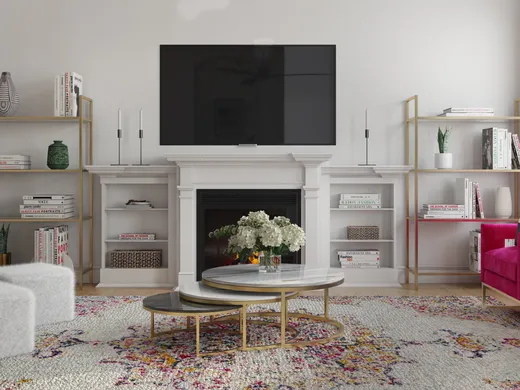 Living Room · Coastal designed by Austin