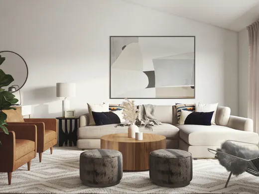 Living Room · Eclectic designed by Natalie
