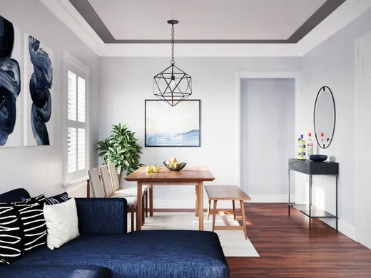 Living Room · Midcentury Modern designed by Camila