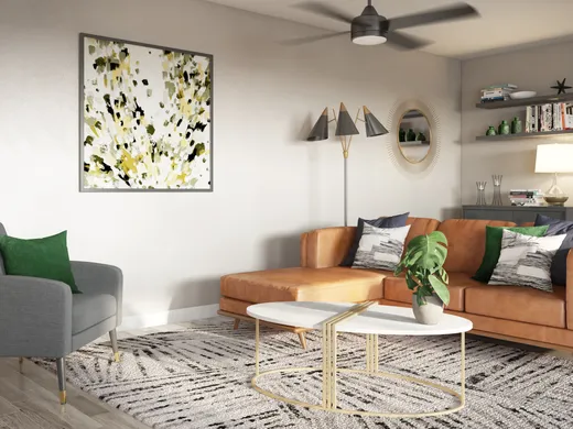 Living Room · Glam designed by Erin